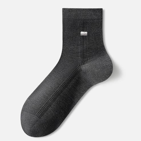 Plusock Silk Breathable Quater Socks(3 Pairs) - Dark Grey - EU39‑43(US6‑9) - image 9