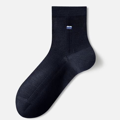 Plusock Silk Breathable Quater Socks(3 Pairs) - Navy Blue - EU39‑43(US6‑9) - image 8