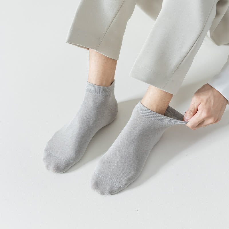 Plusock Soft Cotton Ankle Socks(5 Pairs) - image 0