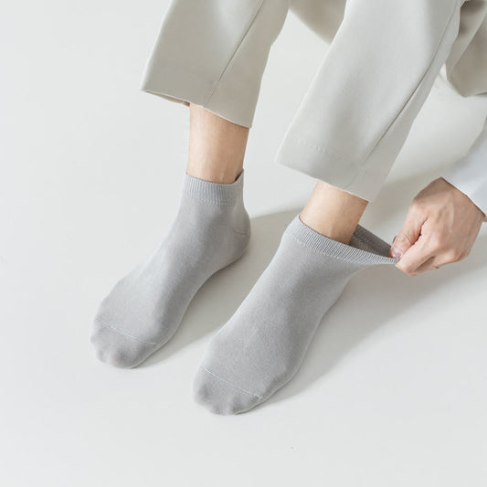 Plusock Soft Cotton Ankle Socks(5 Pairs) - image 0