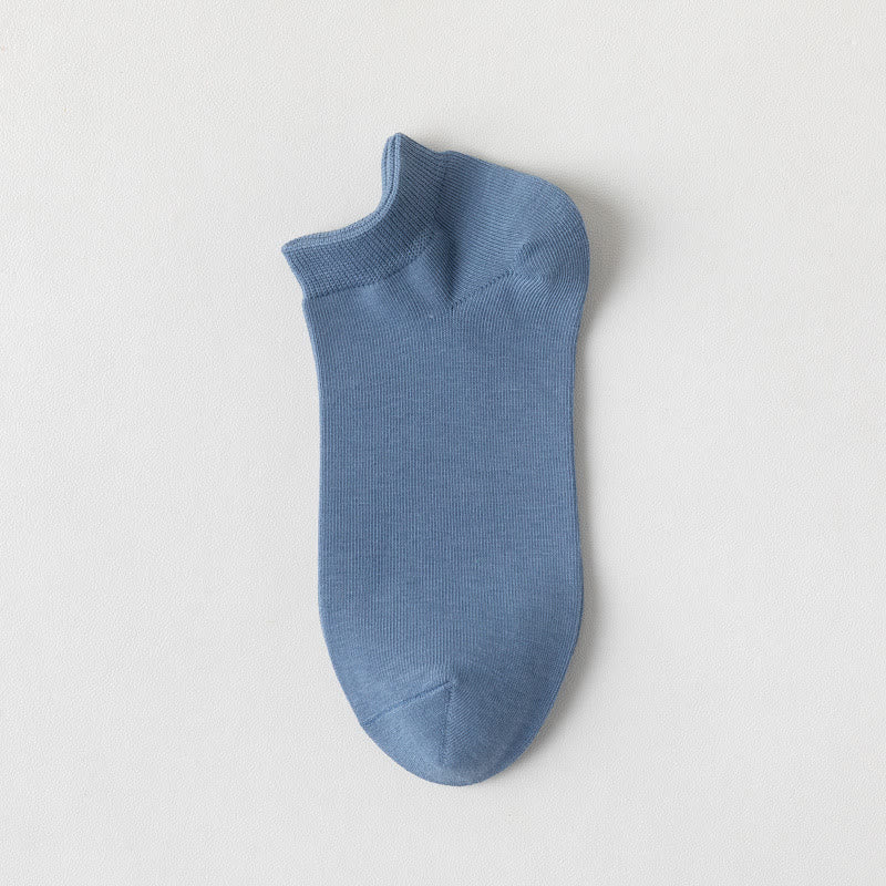Plusock Soft Cotton Ankle Socks(5 Pairs) - Blue - EU39-44(US6-10) - image 3