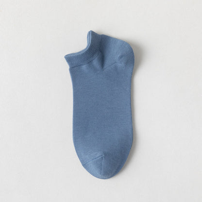 Plusock Soft Cotton Ankle Socks(5 Pairs) - Blue - EU39-44(US6-10) - image 3
