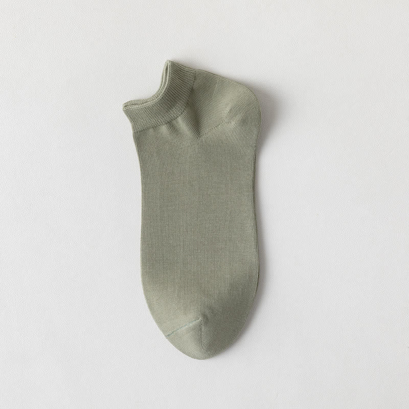 Plusock Soft Cotton Ankle Socks(5 Pairs) - Green - EU39-44(US6-10) - image 2
