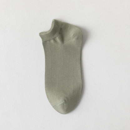 Plusock Soft Cotton Ankle Socks(5 Pairs) - Green - EU39-44(US6-10) - image 2