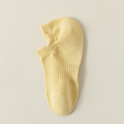 Plusock Cotton Ankle Socks(3 Pairs) - Yellow - EU39-44(US6-10) - image 7