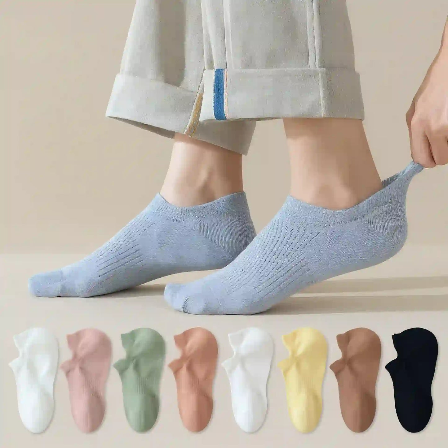 Plusock Cotton Ankle Socks(3 Pairs) - image 0