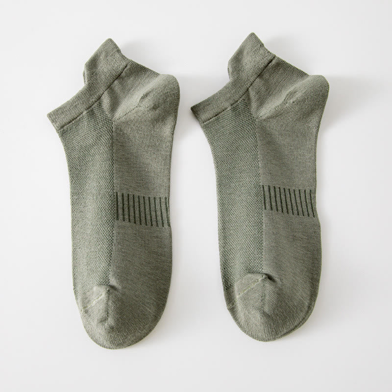 Plusock Breathable Ankle Socks(5 Pairs) - Green - EU39-44(US6-10) - image 6