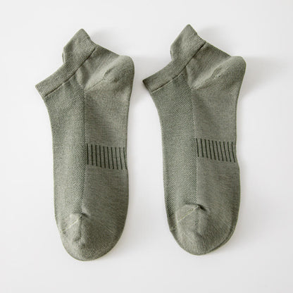 Plusock Breathable Ankle Socks(5 Pairs) - Green - EU39-44(US6-10) - image 6