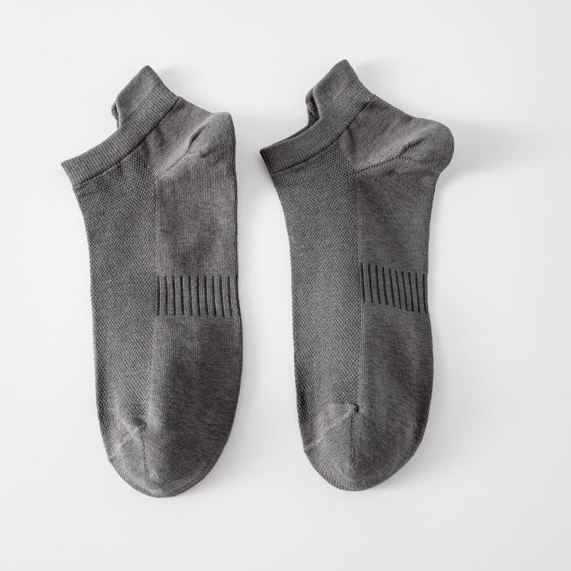 Plusock Breathable Ankle Socks(5 Pairs) - Dark Grey - EU39-44(US6-10) - image 2