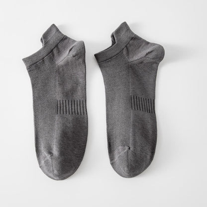 Plusock Breathable Ankle Socks(5 Pairs) - Dark Grey - EU39-44(US6-10) - image 2