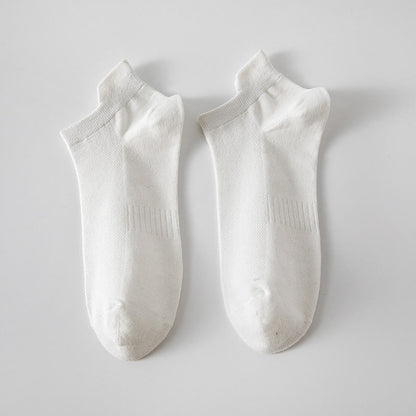 Plusock Breathable Ankle Socks(5 Pairs) - White - EU39-44(US6-10) - image 7