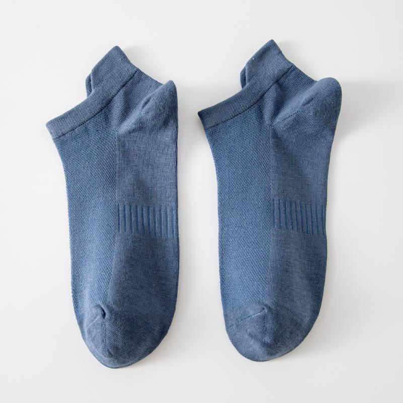 Plusock Breathable Ankle Socks(5 Pairs) - Blue - EU39-44(US6-10) - image 4