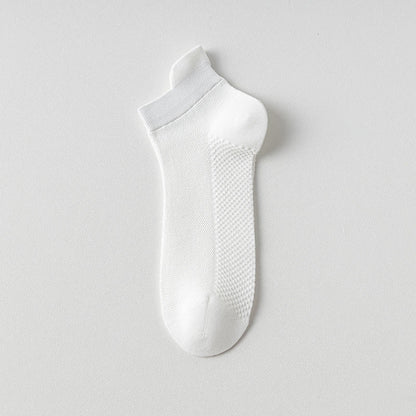 Plusock Breathable Cotton Ankle Socks(5 Pairs) - White - EU39-44(US6-10) - image 5