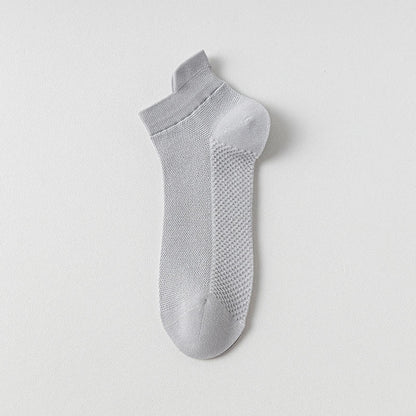 Plusock Breathable Cotton Ankle Socks(5 Pairs) - Grey - EU39-44(US6-10) - image 1