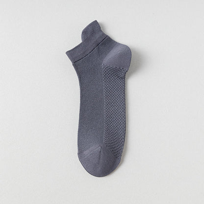 Plusock Breathable Cotton Ankle Socks(5 Pairs) - Blue - EU39-44(US6-10) - image 4