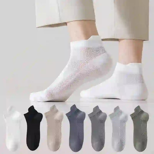 Plusock Breathable Cotton Ankle Socks(5 Pairs) - image 0
