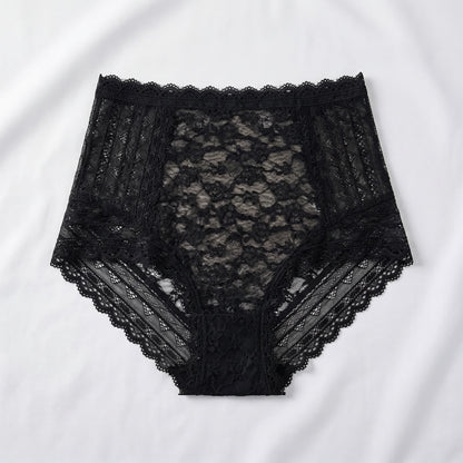 Plusock Full Lace Panty(2 Packs) - Black - 5XL - image 0