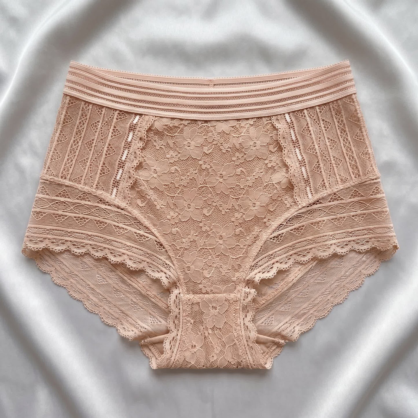 Plusock Full Lace Panty(2 Packs) - Apricot - 5XL - image 3