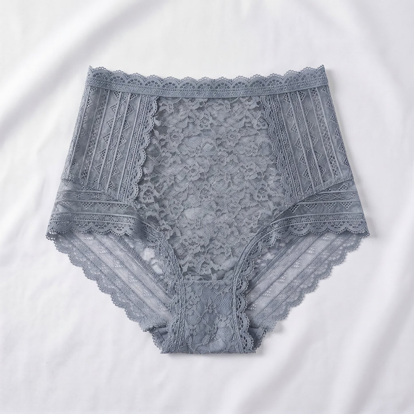 Plusock Full Lace Panty(2 Packs) - Grey - 5XL - image 2