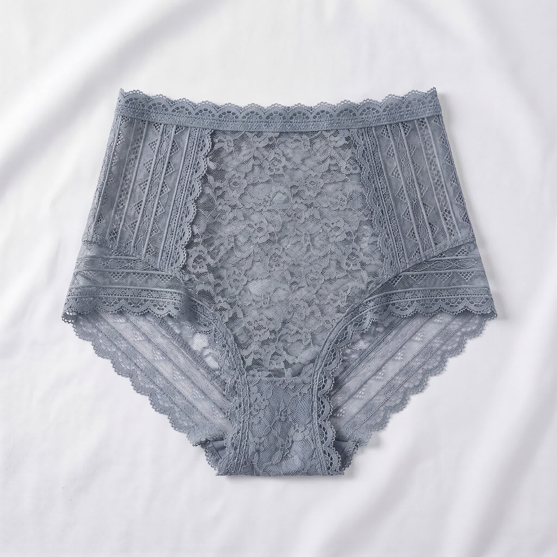 Plusock Full Lace Panty(2 Packs) - Grey - 5XL - image 2