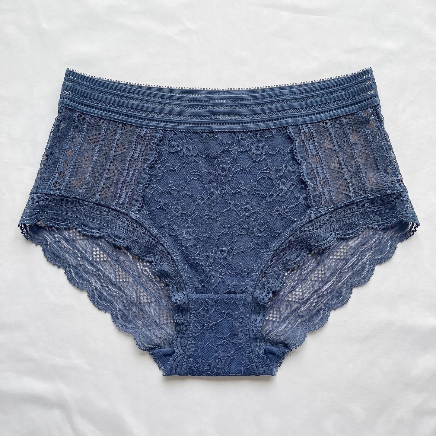 Plusock Full Lace Panty(2 Packs) - Blue - 5XL - image 4