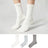 Plusock Ruffle Trim Stripe Sheer Quarter Socks (3 Pairs) - image 0