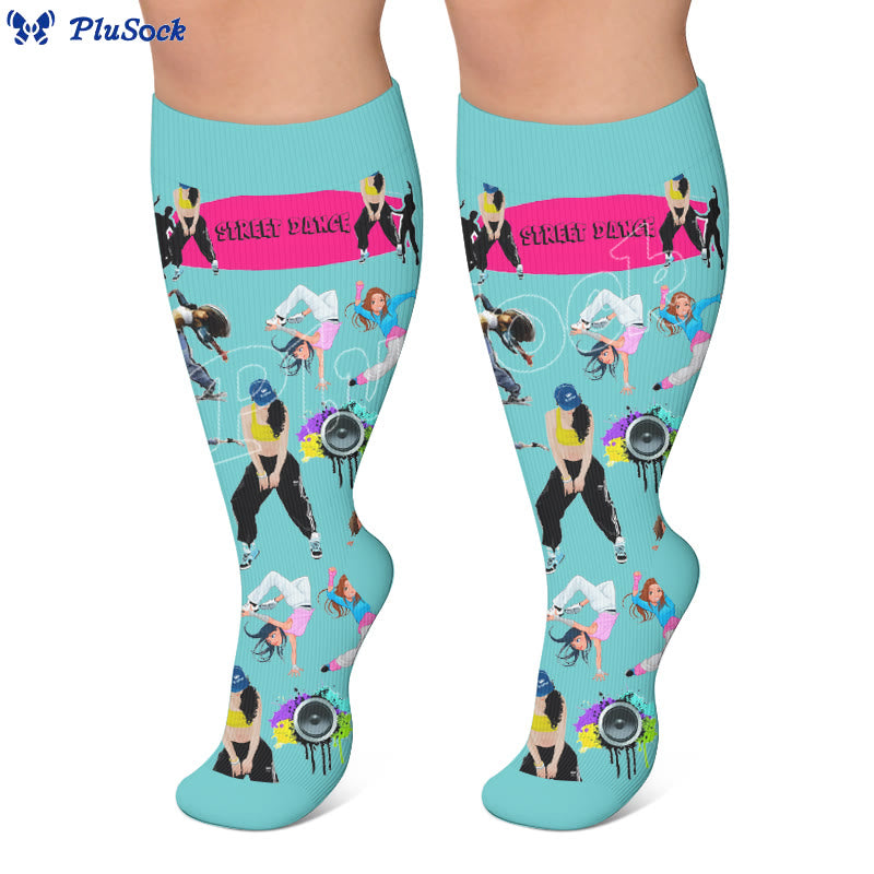 Plusock Plus Size Street Dance Compression Socks - image 4