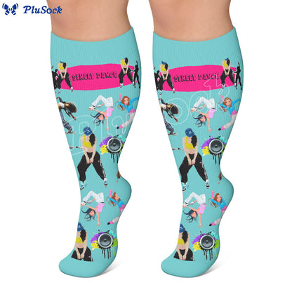 Plusock Plus Size Street Dance Compression Socks - image 4