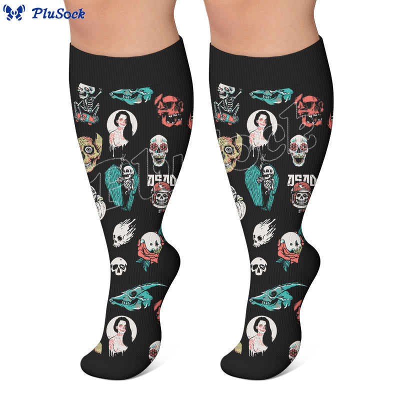 Plusock Plus Trendy Skull Compression Socks - image 4