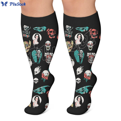 Plusock Plus Trendy Skull Compression Socks - image 4