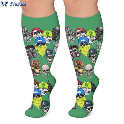 Plusock Plus Trendy Skull Compression Socks - image 3