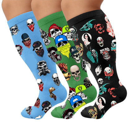 Plusock Plus Trendy Skull Compression Socks - image 1