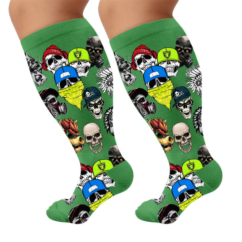 Plusock Plus Trendy Skull Compression Socks - image 6