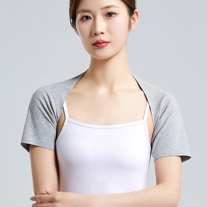 Plusock Lightweight Modal Short-Sleeve Top Shoulder Brace(2 Pieces) - Light Gray - XXL - image 4