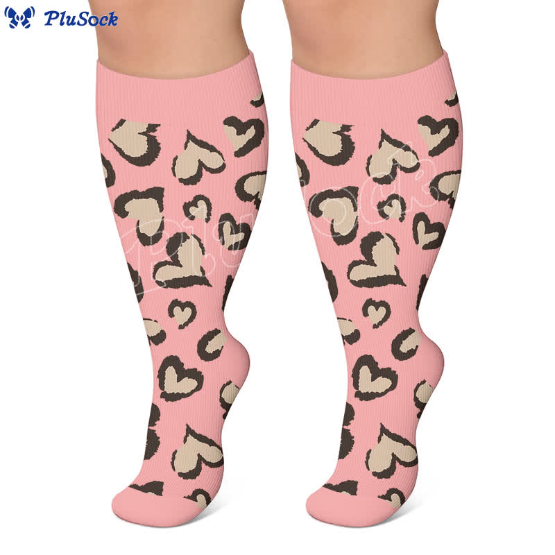 Plusock Plus Size Sexy Leopard Compression Socks - image 2