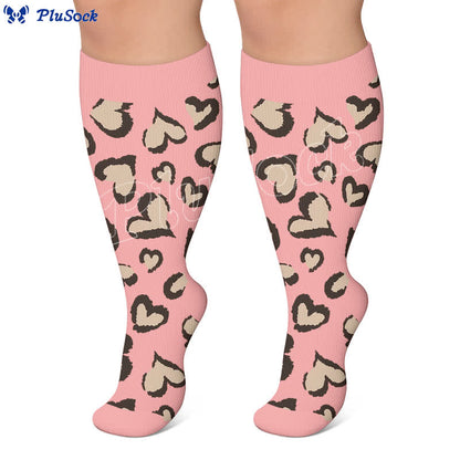 Plusock Plus Size Sexy Leopard Compression Socks - image 2