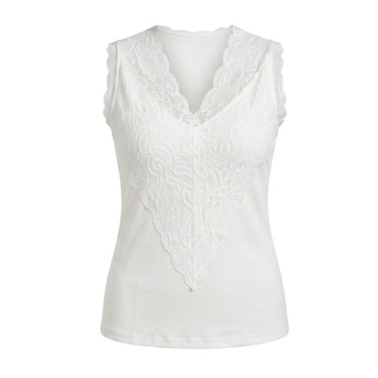 Plusock Plus Size Lace V Neck Tank Top - image 7