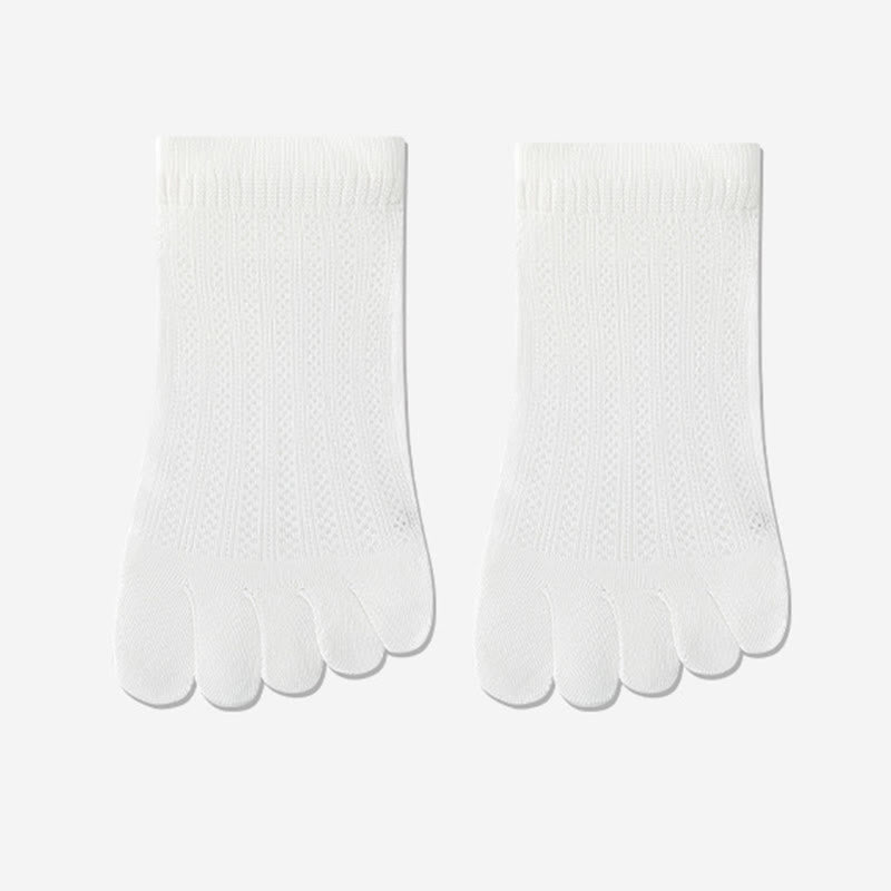 Plusock Breathable Mesh Alignment Socks(4 Pairs) - White - EU36-40(US3-7) - image 12