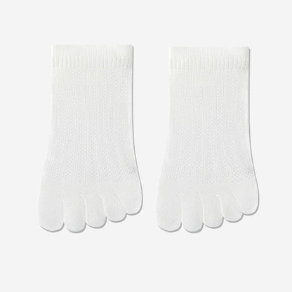 Plusock Breathable Mesh Alignment Socks(4 Pairs) - White - EU36-40(US3-7) - image 12