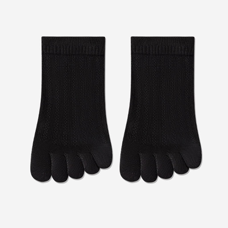 Plusock Breathable Mesh Alignment Socks(4 Pairs) - Black - EU36-40(US3-7) - image 16