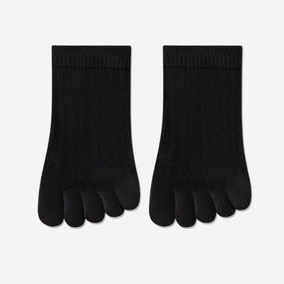 Plusock Breathable Mesh Alignment Socks(4 Pairs) - Black - EU36-40(US3-7) - image 16