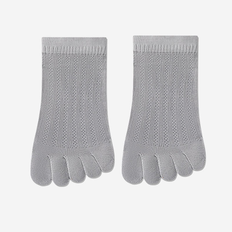 Plusock Breathable Mesh Alignment Socks(4 Pairs) - Grey - EU36-40(US3-7) - image 13