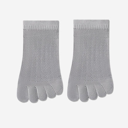 Plusock Breathable Mesh Alignment Socks(4 Pairs) - Grey - EU36-40(US3-7) - image 13