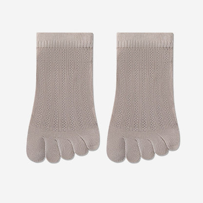 Plusock Breathable Mesh Alignment Socks(4 Pairs) - Coffee - EU36-40(US3-7) - image 17