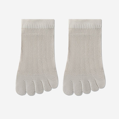 Plusock Breathable Mesh Alignment Socks(4 Pairs) - Light Gray - EU36-40(US3-7) - image 18
