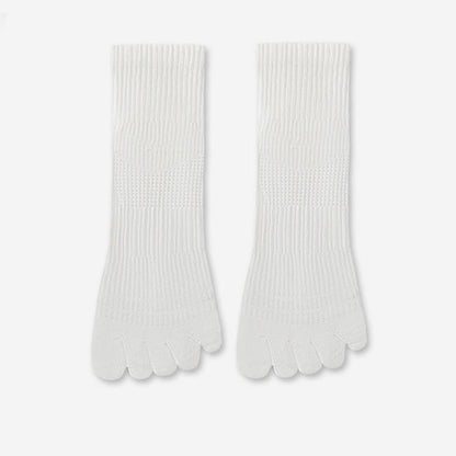 Plusock Breathable Cotton Alignment Socks(5 Pairs) - White - EU39-45(US6-11) - image 9