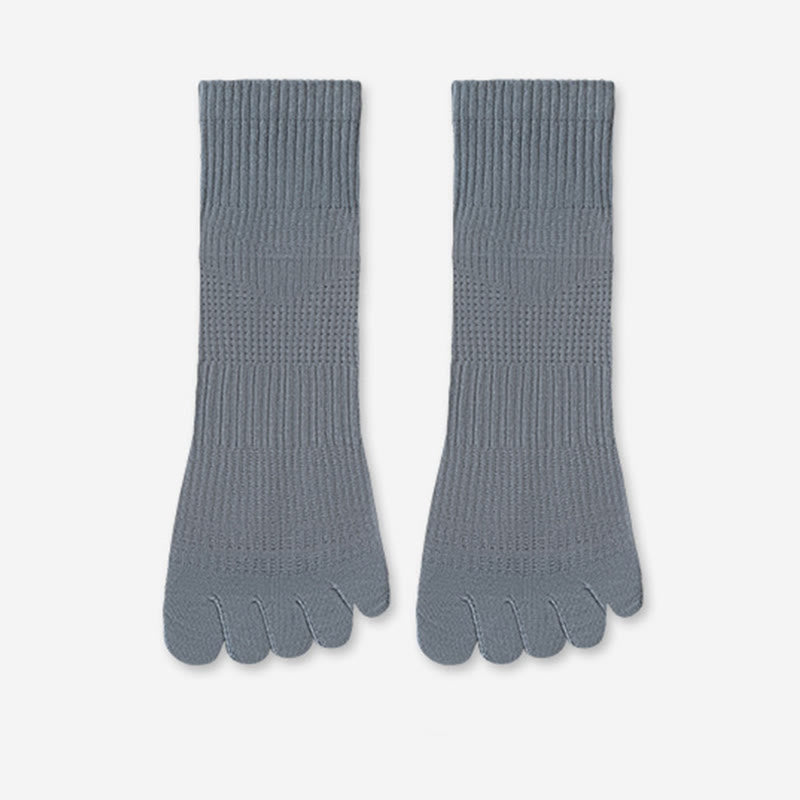 Plusock Breathable Cotton Alignment Socks(5 Pairs) - Blue - EU39-45(US6-11) - image 13