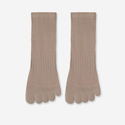 Plusock Breathable Cotton Alignment Socks(5 Pairs) - Khaki - EU39-45(US6-11) - image 12