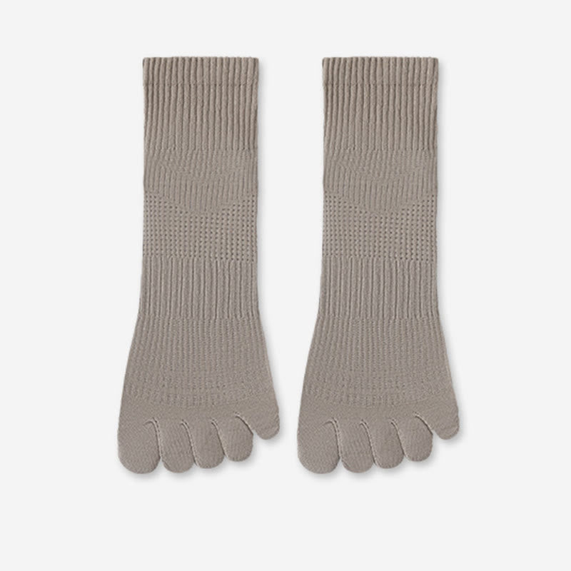 Plusock Breathable Cotton Alignment Socks(5 Pairs) - Grey - EU39-45(US6-11) - image 11