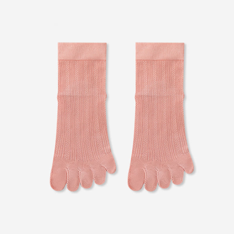 Plusock Bamboo Alignment Socks(3 Pairs) - Pink - EU36-40(US3-7) - image 12